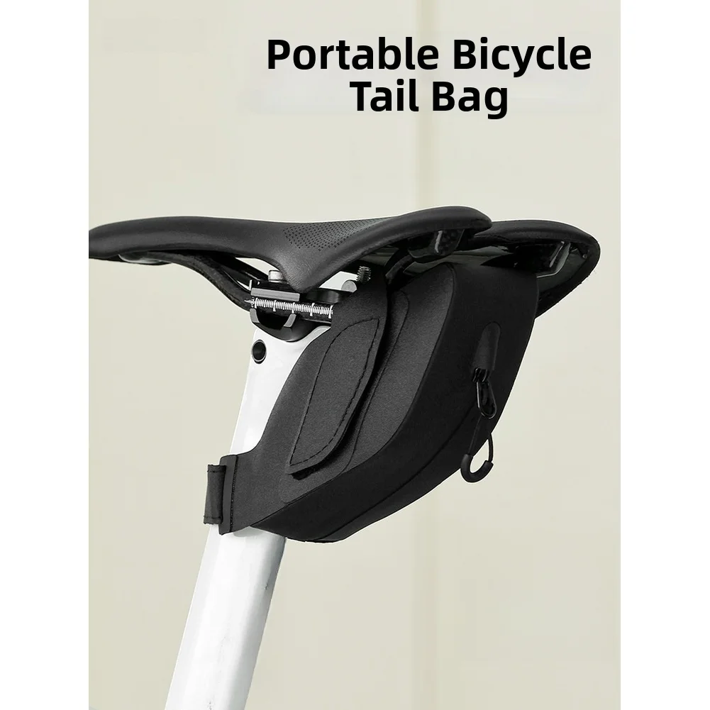 

17x7x5.5cm Bike Saddle Bag 0.25L Bicycle Tool Holder Bag Bicycle Accessories MTB Road Bike Seat Organize Keys Tools Essentia
