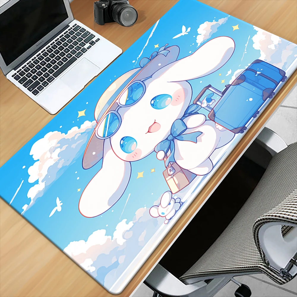 Miniso&Sanrio Cinnamoroll Large Mousepad XXL Mouse Pad Keyboard Gaming Accessories Mouse Mats, Coffee Mat,Game Computer Desk Mat