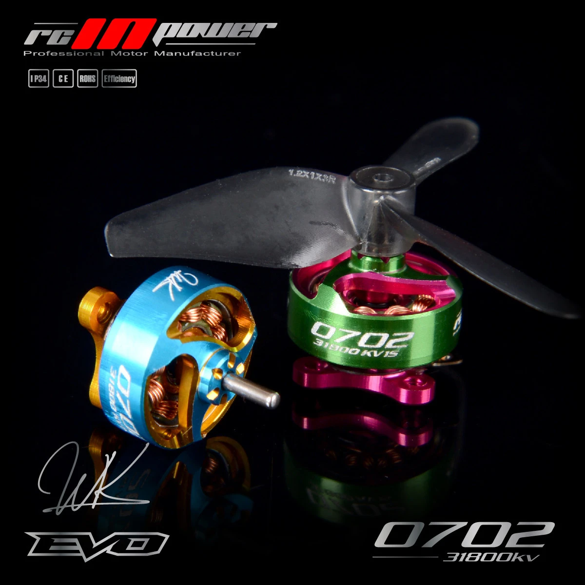 Rcinpower Evo 0702 31800KV 1S FPV Micro Brushless Motor High Speed Mini Motor for RC Racing Drone Quadcopter