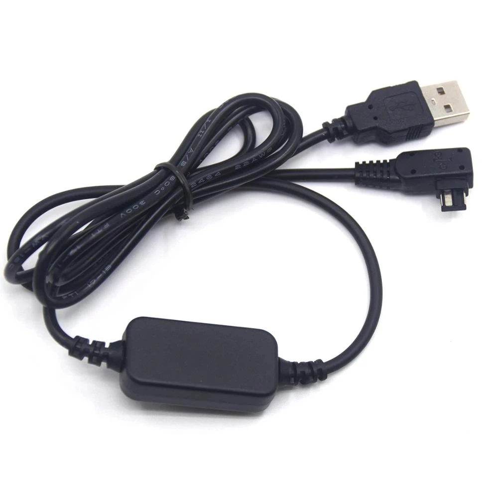 AC-PW10AM 5V Adapter kabla USB dla Sony A77 A99 A100 A200 A290 A350 A380 A390 A450 A550 A700 A850 A900 Nex-VG10