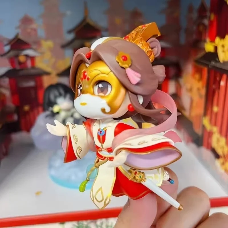 In Stock 10cm Original Heaven Official's Blessing Xie Lian Hua Cheng San Lang Anime Figures Tgcf Toys Tian Guan Ci Fu Doll Gifts