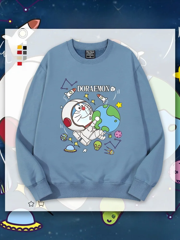 

Толстовка ex Astronaut с круглым вырезом, на флисовой подкладке, тонкая, весенне-осенняя, модная, из смеси хлопка и полиэстера