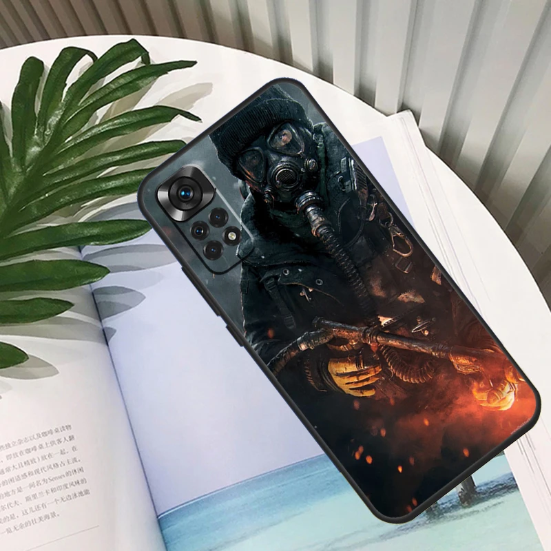 الجمجمة قناع واقي من الغاز فوندا ل Xiaomi Redmi ملاحظة 14 برو 10 11 12 13 11S 12S حالة ل Redmi 15 15C 14C 12C 10C 13C