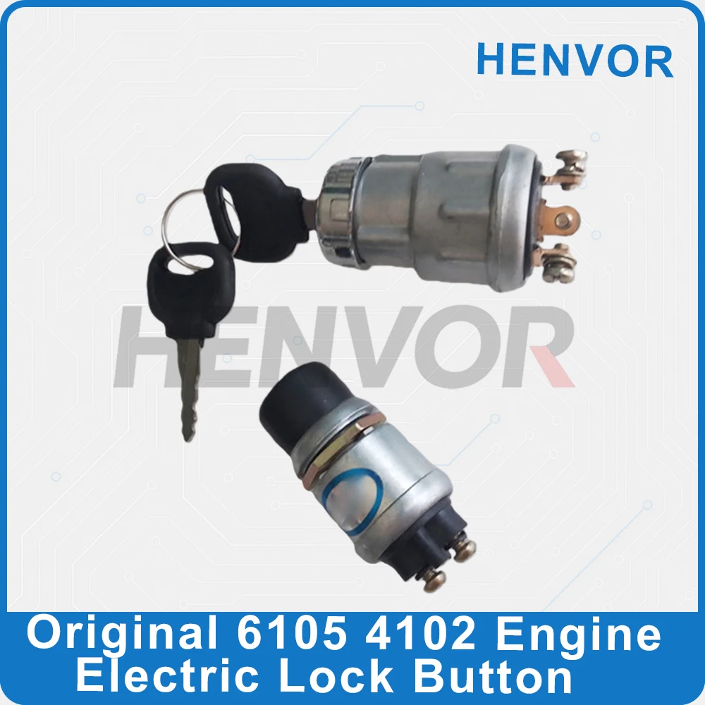 K4100 R4105 6105 4102 Engine Start Key Switch Button Lock Switch Replacement Accessory
