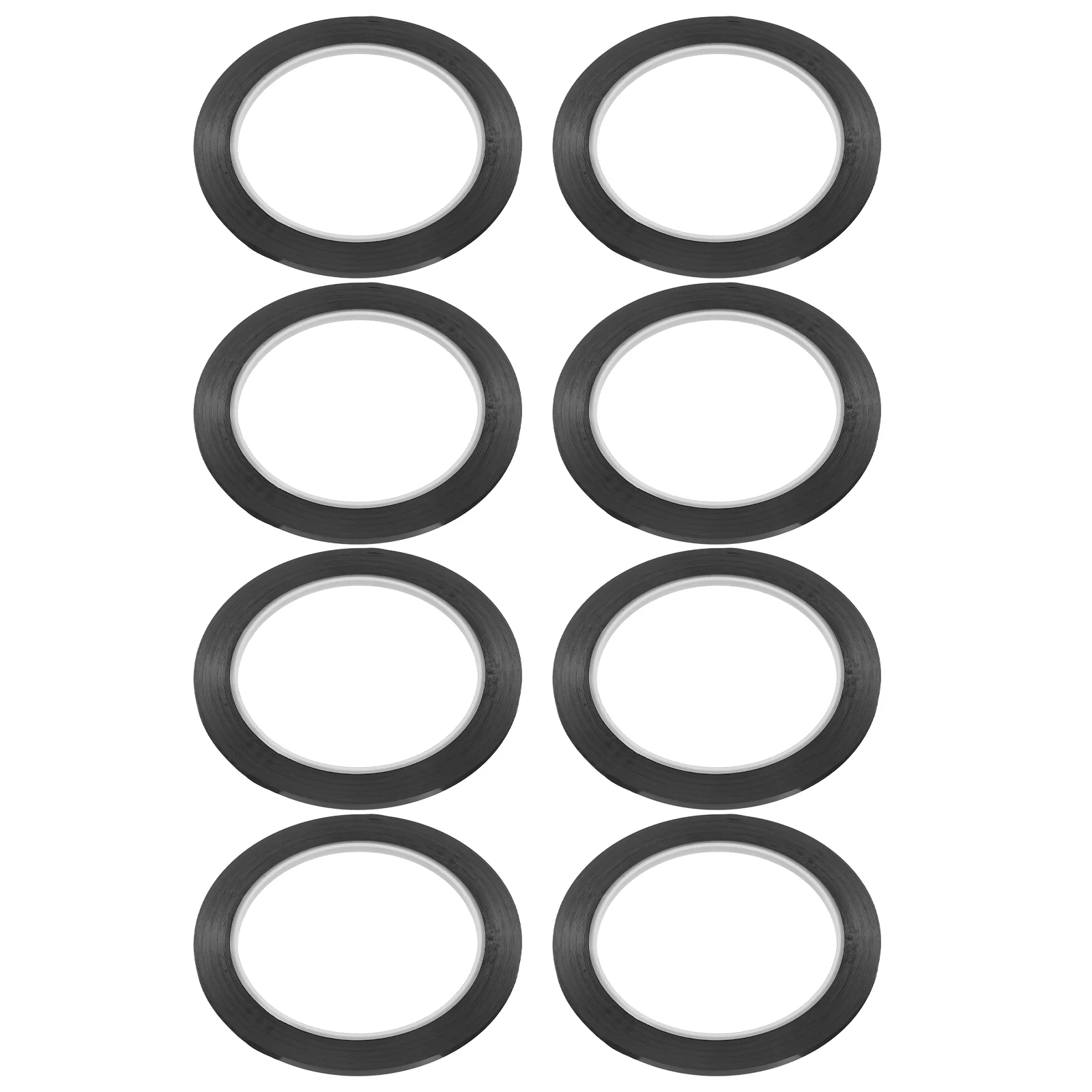 8 Pcs Black Tape Chart Whiteboard Multi-surface Drafting Graphic Border Adhesive