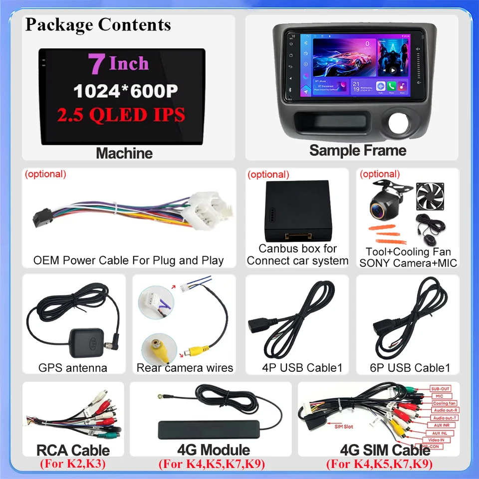 Android 16 For Toyota Vitz Xp10 Yaris Platz Echo 1999- 2005