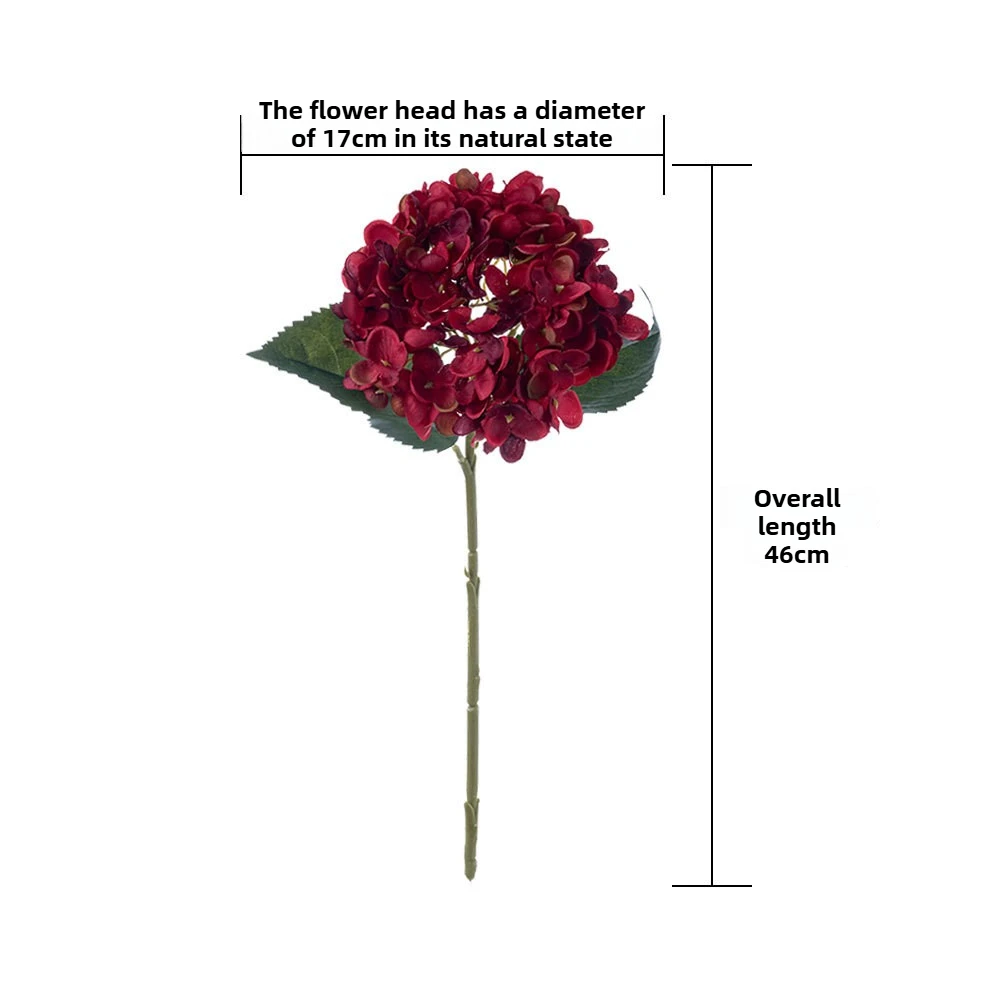 

Artificial hydrangea flowers, silk hydrangea stems, 46cm per stem, suitable for weddings & home décor, parties & holiday decor