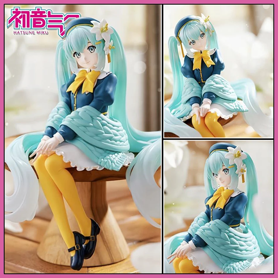 14CM Hatsune Miku Blumenfee Lily Noodle Stopper Anime-Figur PVC Sammlermodell Spielzeug Desktop-Ornament Kindergeburtstagsgeschenk