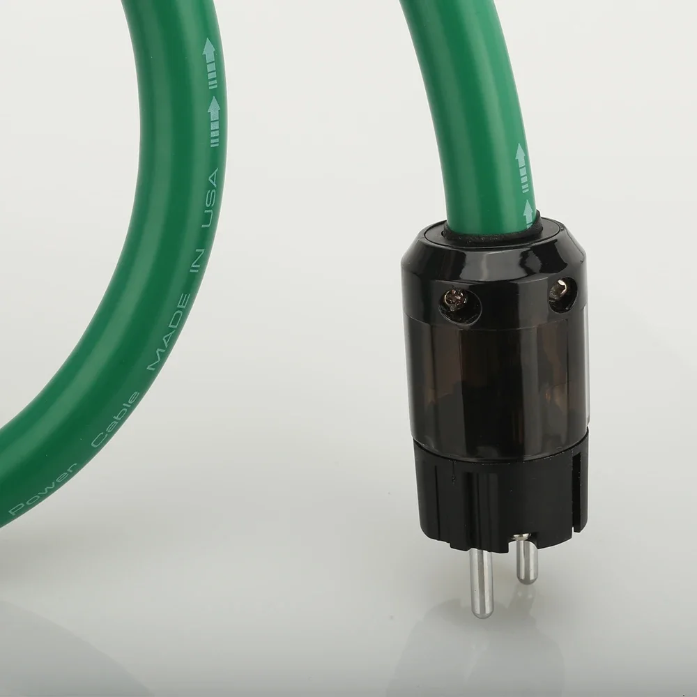 سلك طاقة جديد عالي الجودة P108 HiFi مع خط كابل تيار متردد بمقبس الاتحاد الأوروبي/الولايات المتحدة