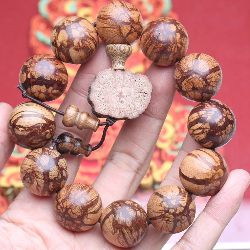 Natural Original Ecological Rosewood 20mm Beaded Bracelet, Men\'s Meditation Universal Accessory
