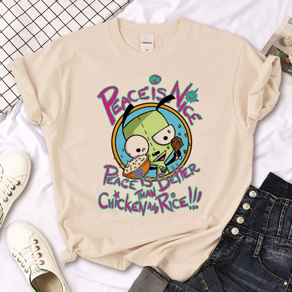 Invader Zim t shirt women comic manga Japanese tshirt female streetwear y2k clothes