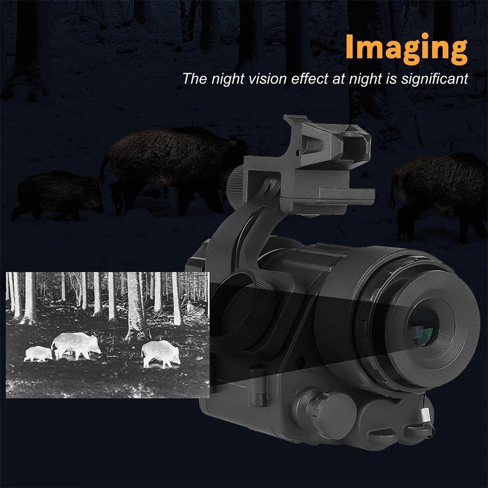 Imagem -05 - Monocular Night Vision Goggles Pvs 14 Rifle Scope Óptica 4x32 Dois Tipos de Montagem ir