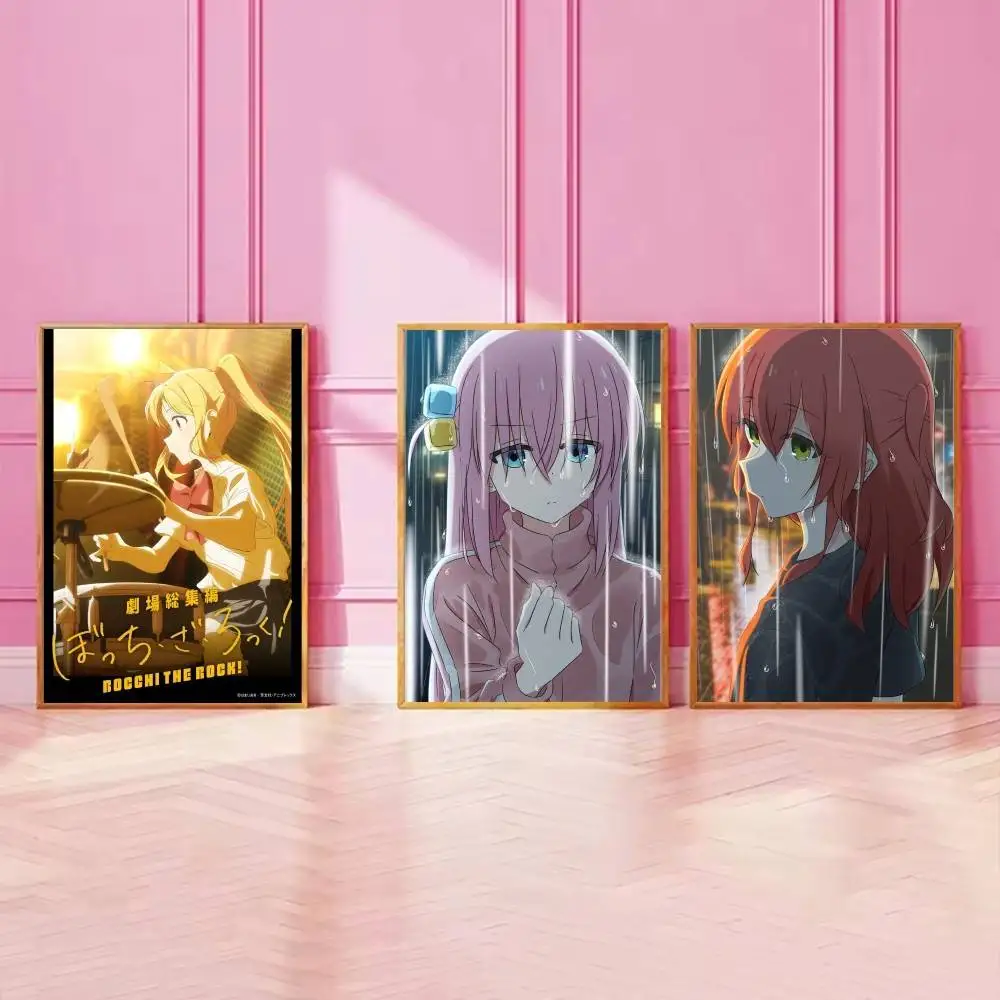 Bocchi The Rock! Anime Poster Hitori Gotoh Nijika Ijichi Ryo Yamada Ikuyo Kita Character Wall Print Decor for Bedroom Dorm Gift