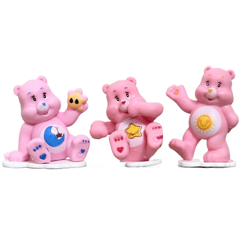 Soins ours doux mignon dessin animé ours Anime mignon dessin animé ours figurines d'anime modèle drôle animaux accessoires enfants cadeaux