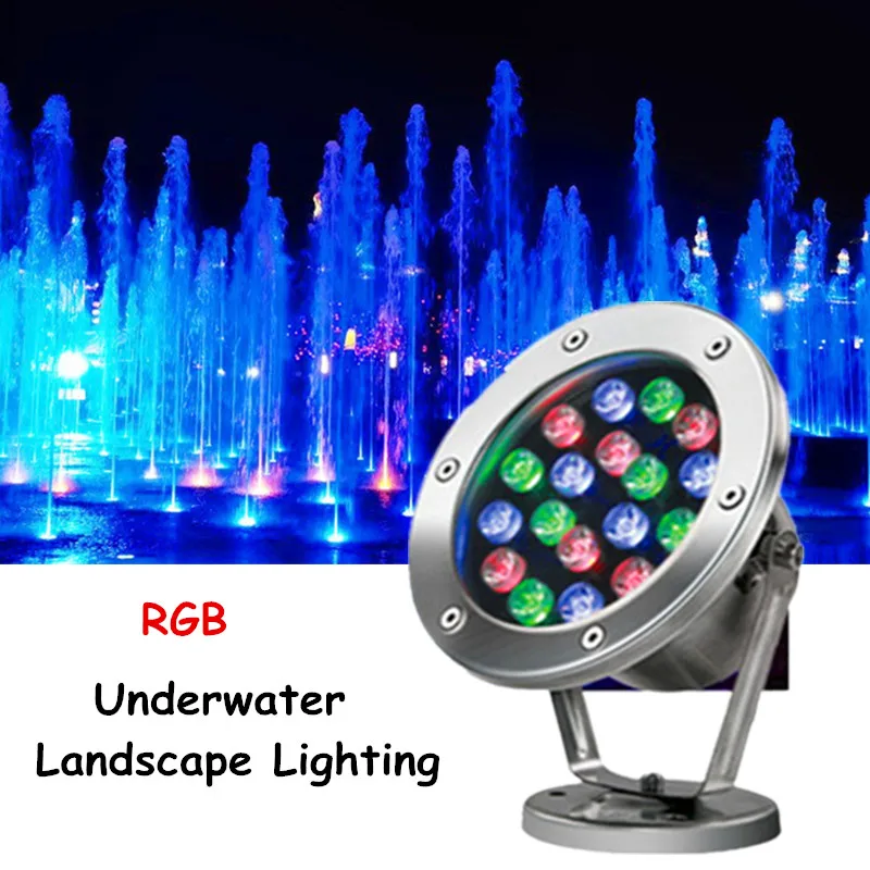 

3W Underwater Led Spotlights for Pool Fountain Landscape Lighting Aquarium Light Led Spa Lights Stainless Steel Underwater Light