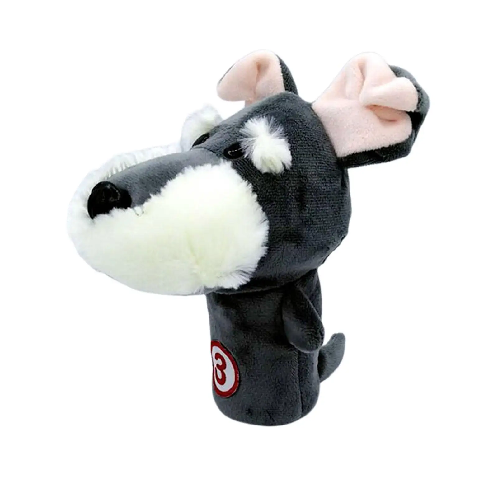 

2X Novelty Plush Animal Golf Iron Headcover Wedges Club Head Cover Dog No.3