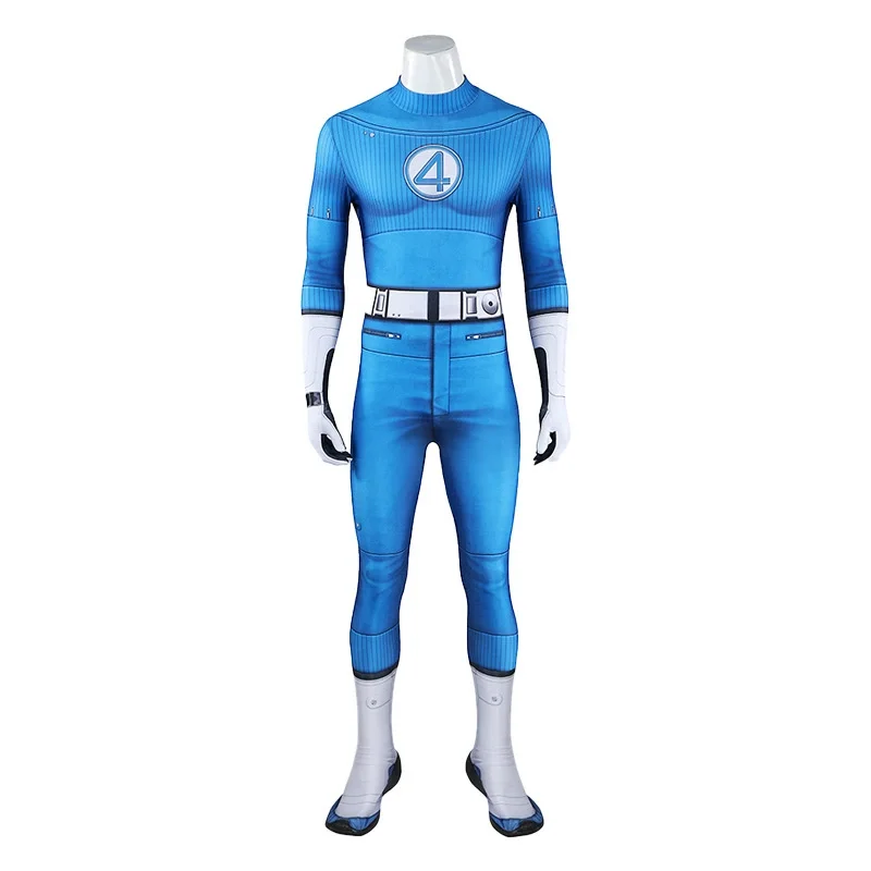 

Аниме фантастический 4, карнавальный костюм на Хэллоуин для взрослых, костюм Мистер Фантастический костюм невидимой богини, комбинезон