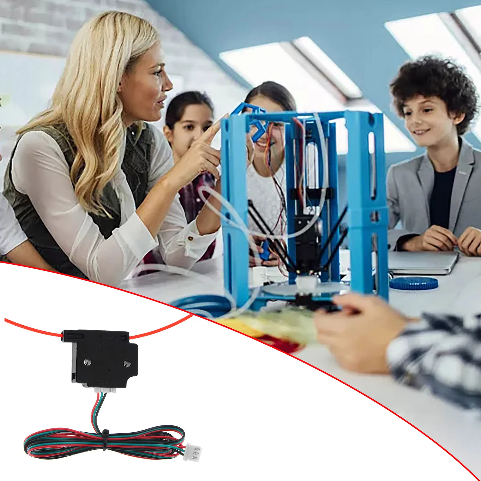 Filament Runout Sensor For Ender 3 1.75mm Smart Filament Break Material Runout Detection Module For CR10 3D Printers Parts Smart