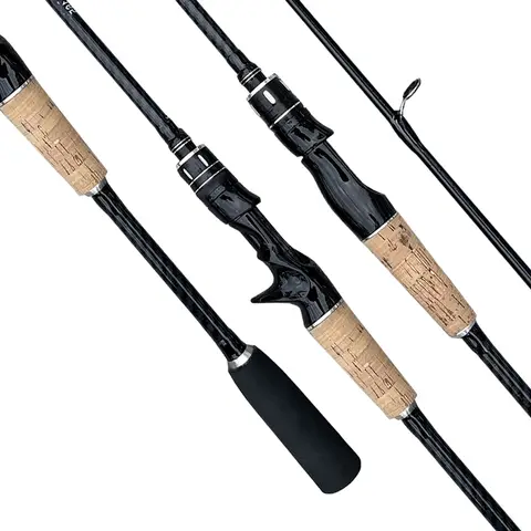 탄소 낚싯대, 빠른 스피닝 캐스팅, 2 섹션 루어 송어 배스 로드, 1.8M, 1.65M, ML, 8-25g