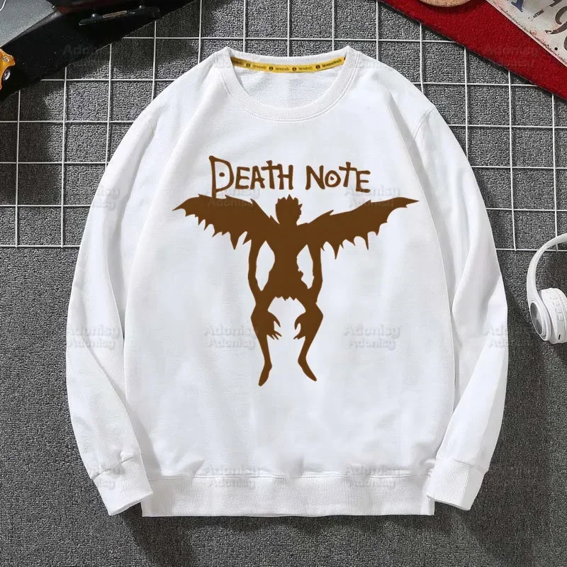 Death Note Anime L Ryuk Hoodie Sweatshirts Men Women Pullover Harajuku Men\'s Ryuuku Animation Collectable Hoodie Casual Clothes