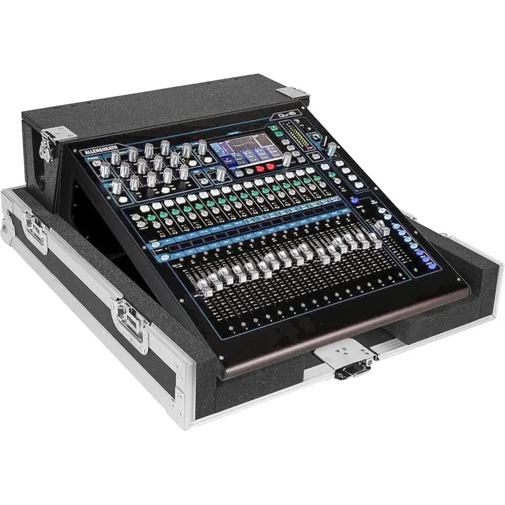 

ATA Plywood Mixer Case with Interior oam Protection, Doghouse and Caster wheels or Allen & Heath QU-16 Mixer ole (STRC-QU16DH)