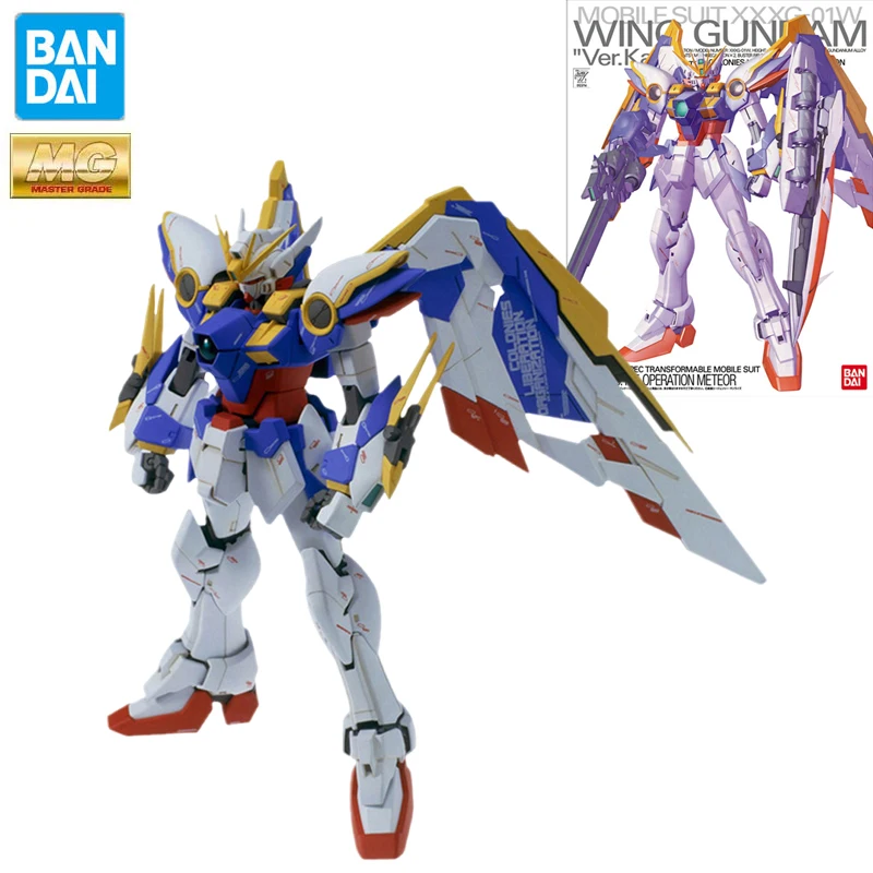 

Bandai Genuine Gundam Model Garage Kit MG Series 1/100 WING GUNDAM Ver.ka Anime Action Figure Toys for Boys Collectible Toy