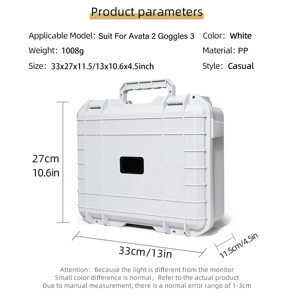 Imagem -04 - Estojo de Armazenamento para Dji Avata Caixa à Prova de Explosão Acessórios Drone Compatível com Avata Goggles 3