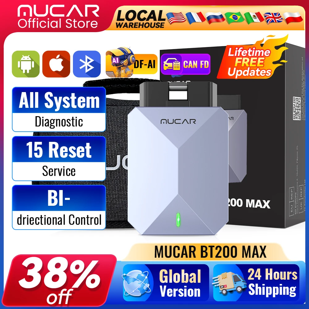 Escáner Automotriz OBD2 BT200