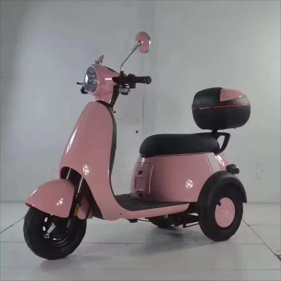 QQW Electric tricycle with LED lights 48V/60V optional battery, long range, suitable for daily use
