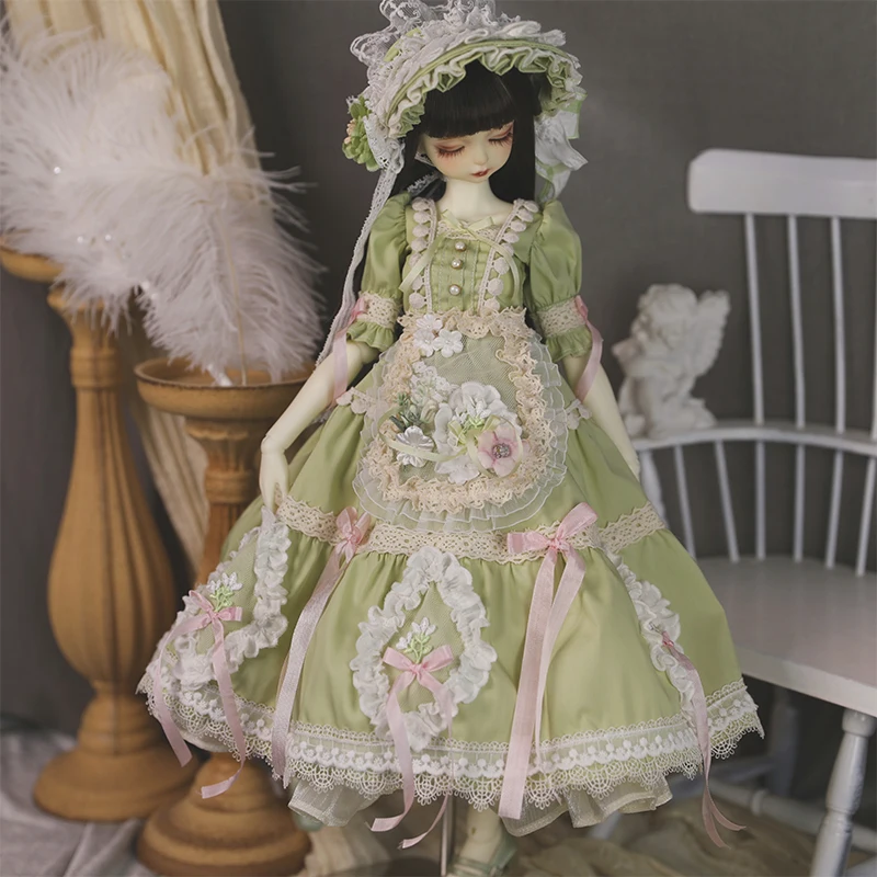 BJD doll clothes suitable for 1/4 1/6 size cute doll clothes dress set BJD doll clothes 1/4 1/6  doll accessories (4 points)