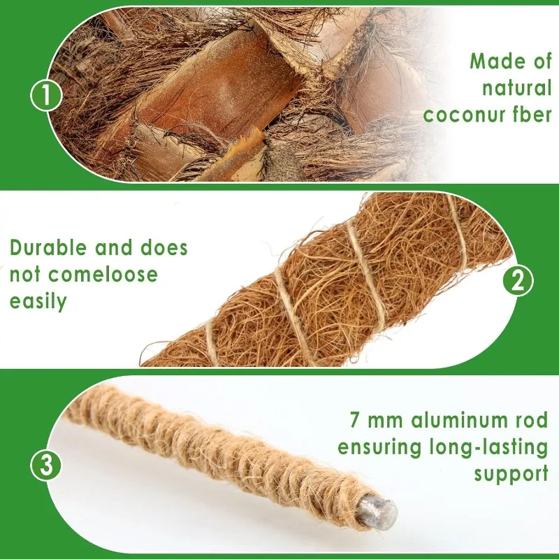 نباتات Monstera المتتالية مقاس 120 سم، نباتات داعمة للتتالي، ملحقات نباتات داخلية متتالية، مناسبة لنمو المتتالي. #4