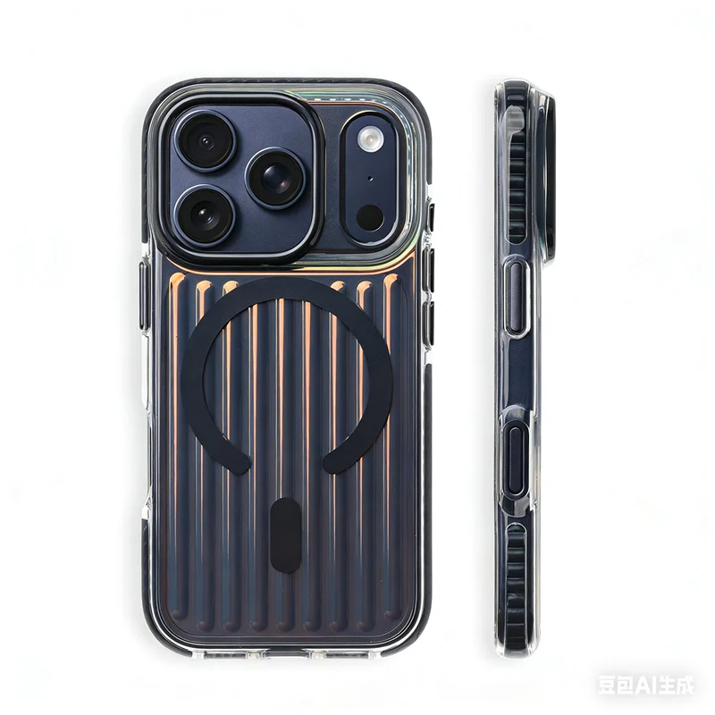 

Clear Magnetic Shockproof Phone Case | Transparent Rugged Cover | Wireless Charging Compatible | For iPhone 17 Pro 17 Pro Max