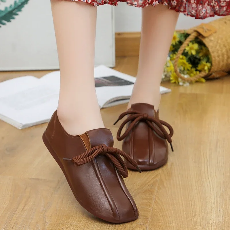 Shoes Woman Flats Casual Female Sneakers All-Match  Soft Slip-on Dress Moccasin Autumn New Slip On Breathable Fashion