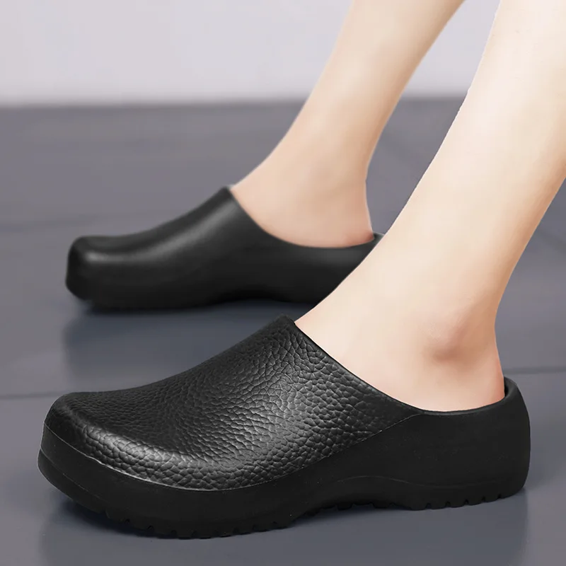 Shevalues Men Eva Clogs Men Chef Shoes Non-slip Kitchen Shoes Work Shoes Oil-proof Waterproof and Wear-resistant Rubber Shoes image 4