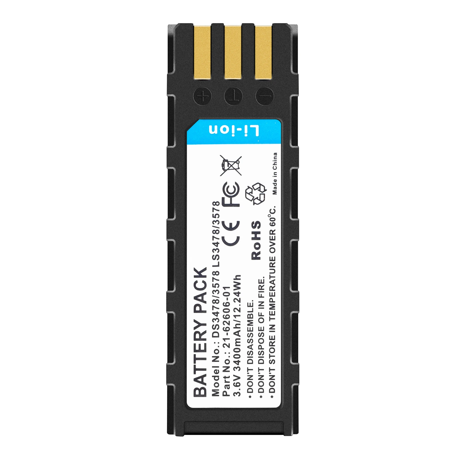 

Аккумулятор коллектора сканирования штрих-кода для символа NGIS, DS3478, DS3578,LS3478, LS3578 21-62606-01 BTRY-LS34IAB00-00