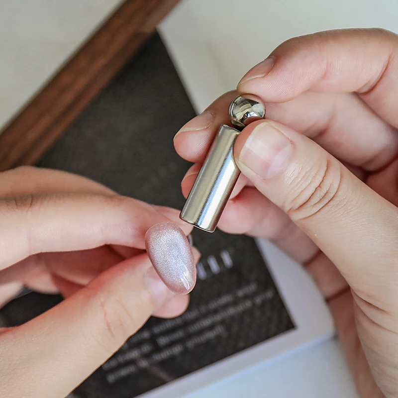 مسمار الفن مسمار المغناطيسي عصا القط العين المغناطيسي الكرة مزدوجة نهاية الأشعة فوق البنفسجية هلام المغناطيس أدوات مانيكير تصميم أدوات بريق تأثير DIY بها بنفسك