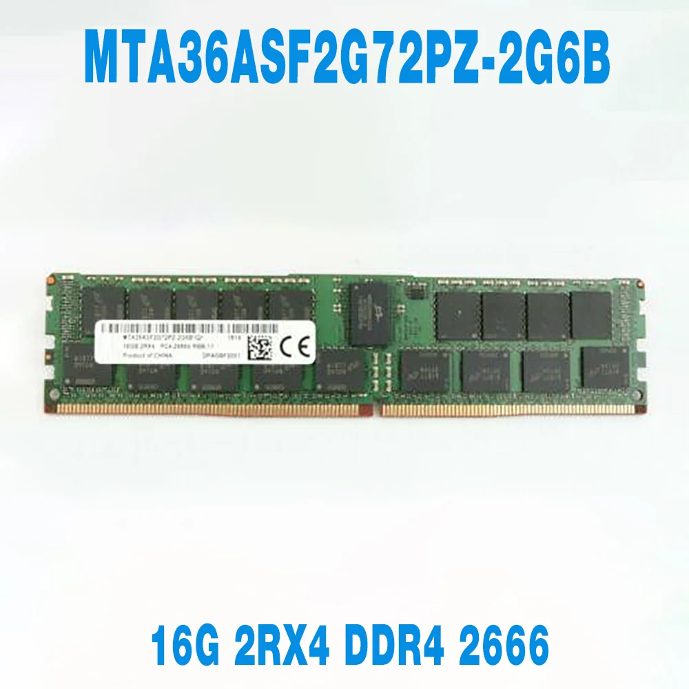 

1 шт. для MT RAM 16 ГБ 16G 2RX4 DDR4 2666 PC4-2666V-RB2 серверная память быстрая доставка Высокое качество MTA36ASF2G72PZ-2G6B