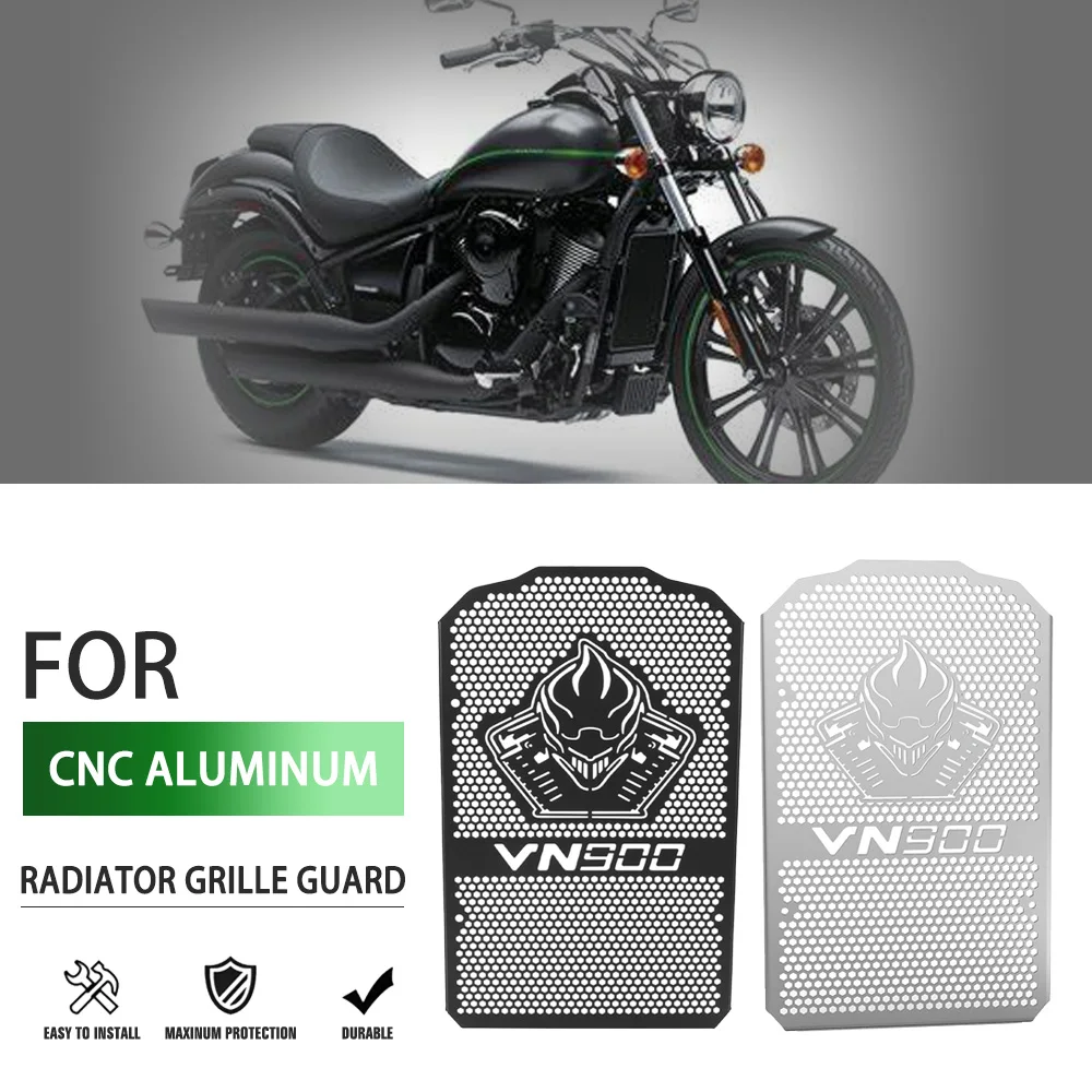 

For Kawasaki VULCAN 900 VN900 Classic/LT Custom 2007-2024 2023 2022 2021 Motorcycle Radiator Guard Protection Grille Grill Cover