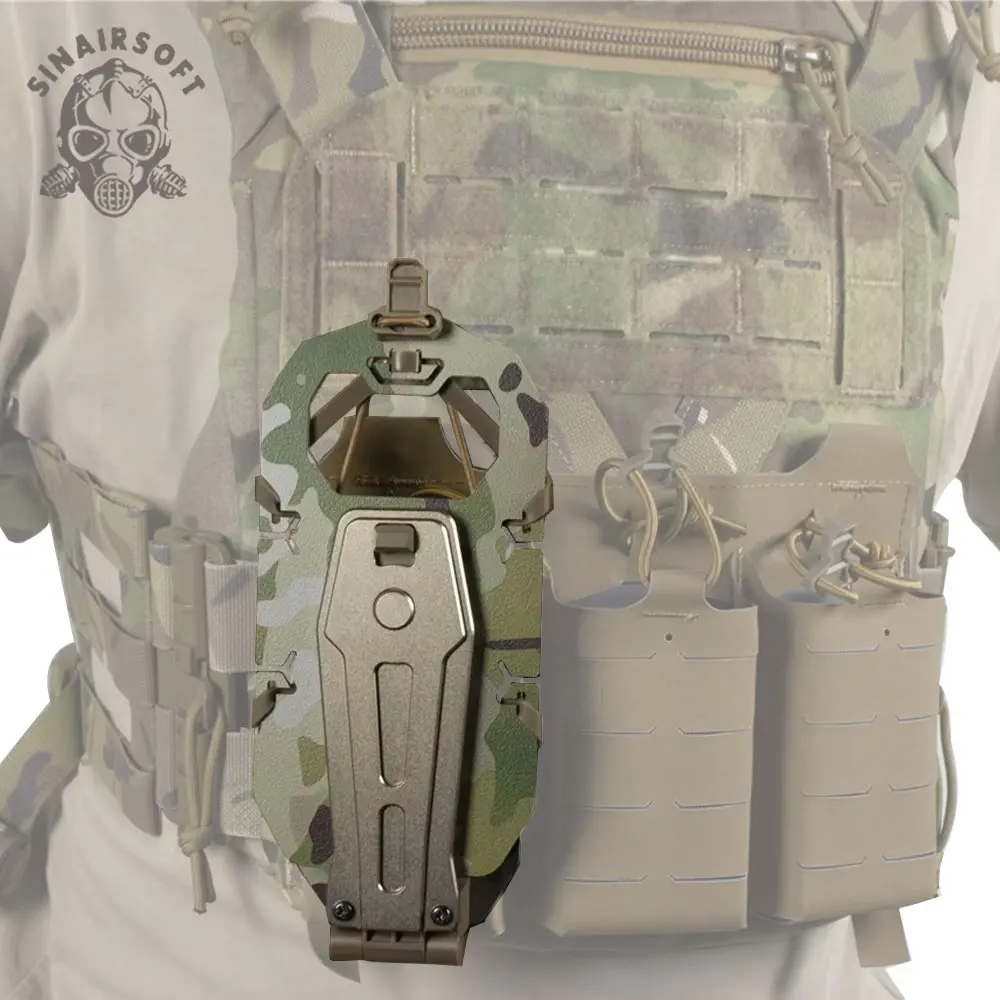 

Tactical Vest Molle Accessories Chest Strap Folding Navigation Board Rotating Phone Holder S&S Style Lightweight Multifunctional
