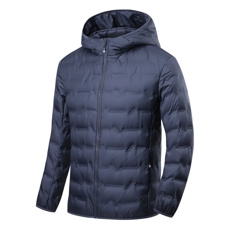 

Men's Winter Down Jacket Duck Down Lightweight Padded Jackets Hiking Camping Climbing Trekking Graphene Lining Warm Coat