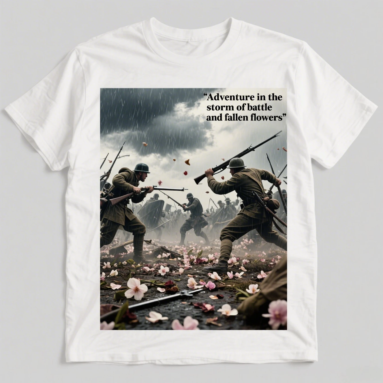 

The Two Armies Are At War, Graphic Printing, Summer Luxury Brand Pure Cotton Men's and Women's T-shirts, Short Sleeves, Street