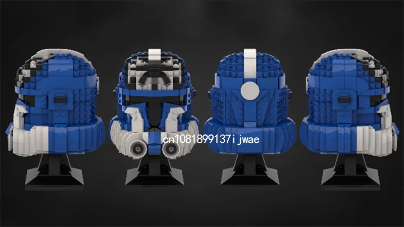 New Space Wars Movie Character Lieutenant Helmet Model Building Blocks DIY creative ideas Kids Toys Birthday Christmas Gift