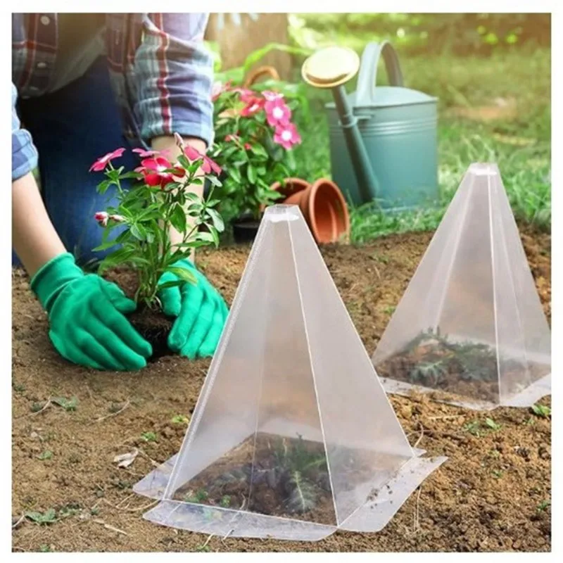 AB41-Garden PVC Cloche Dome-Plant Protection Cover For Birds& Frost Resistance Damage