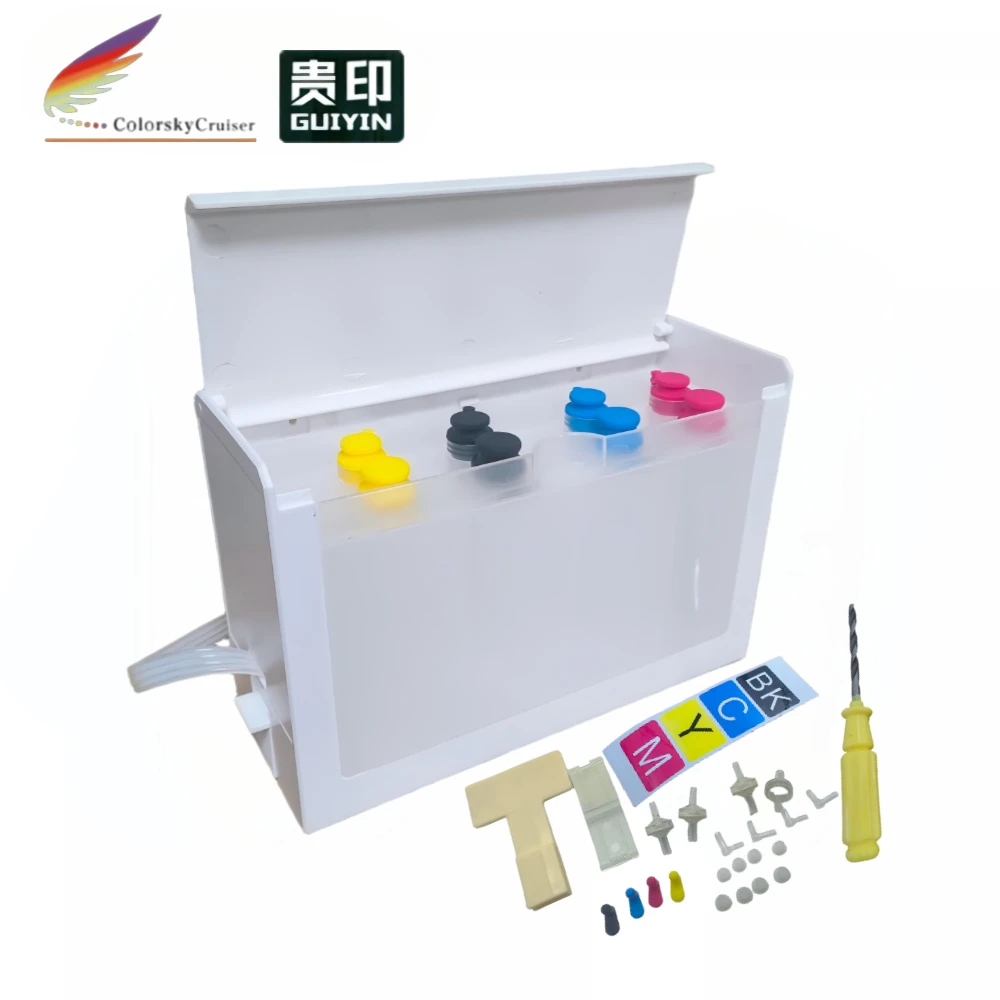 

Универсальный 4-цветный комплект цистерн СНПЧ, 300 мл с аксессуарами для Epson, Brother, Canon, принтеров HP, струйных картриджей