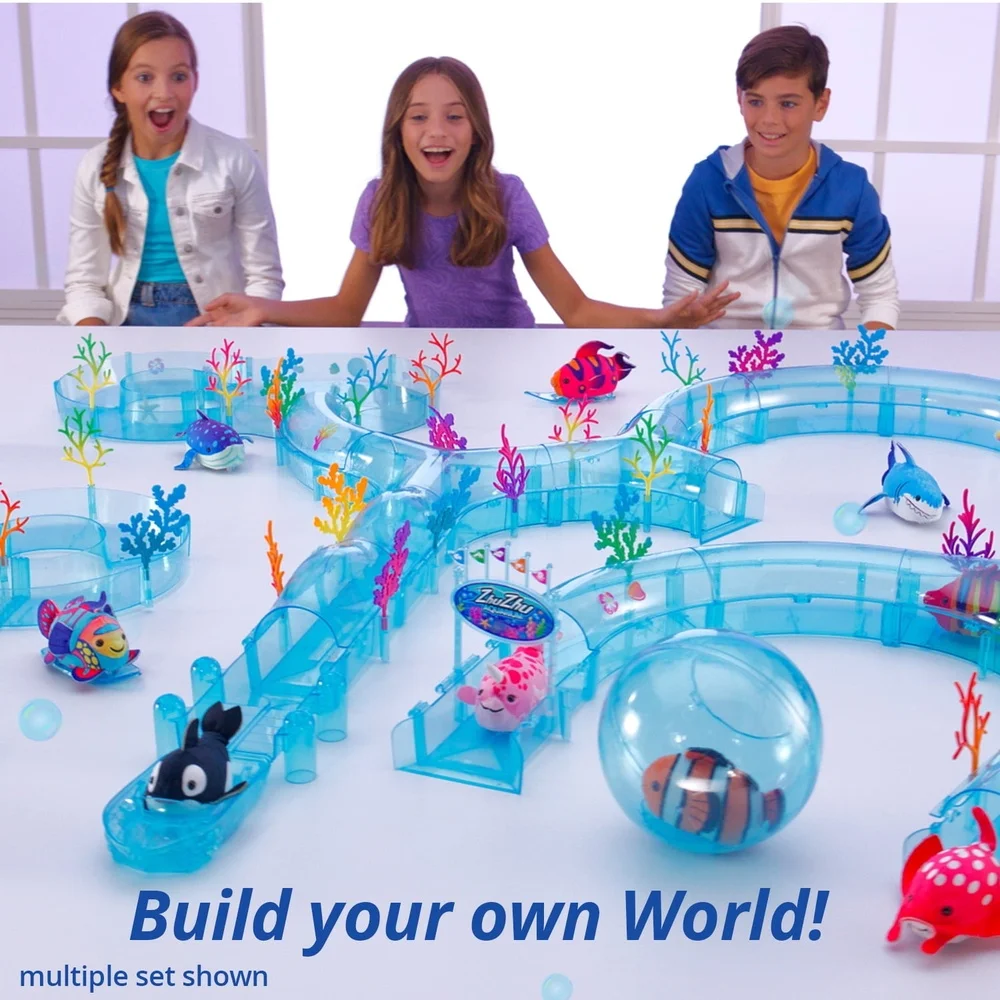 Aquarium Starter Set with Exclusive Blue Stingray Interactive Playful Building Adventure Kids Ages 4 and Up Fun Customizable