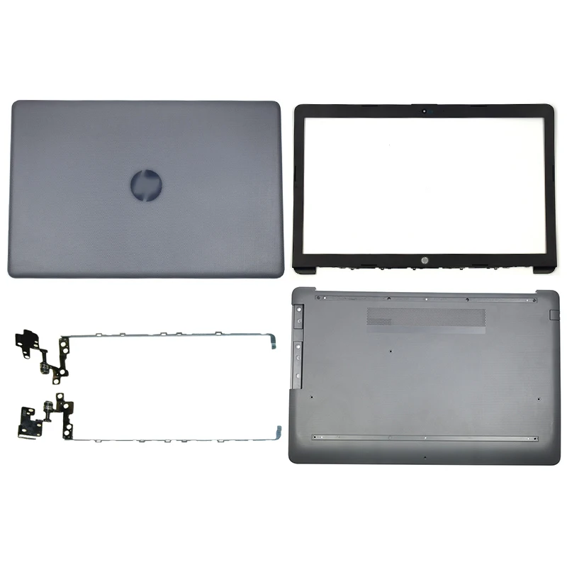 NEW Laptop LCD Back Cover/Front Bezel/Hinges/Bottom Case For HP 17-CA 17-BY Top Cover Gray L22503-001 L22750-001 L22512-001