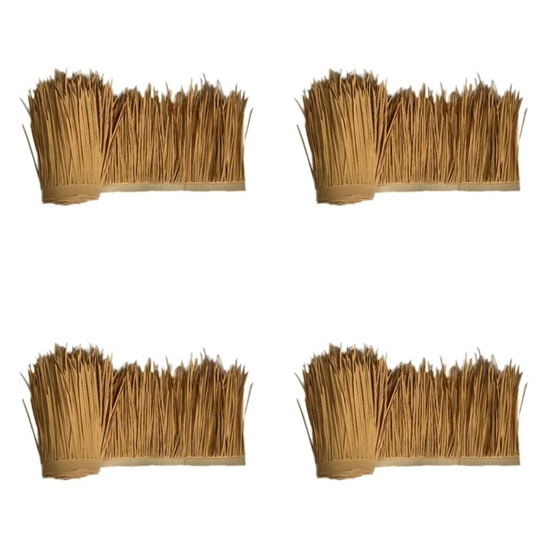 4X Mexican Tikis Hut Grass Skirt Roof Tikis Bar Grass Duck Blind Thatch Tikis Roll Palm Palapa Straw,300X50cm