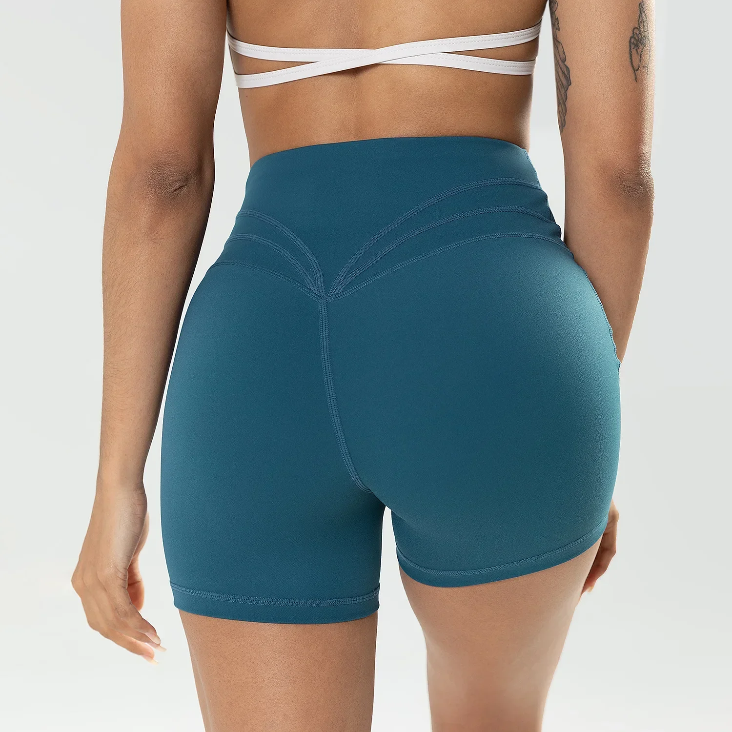 

Short Gym Woman Solid Push Up Sporty Shorts Woman Workout Short Tights Yoga Clothes Fitness Booty Shorts Sportswear Gym Wear