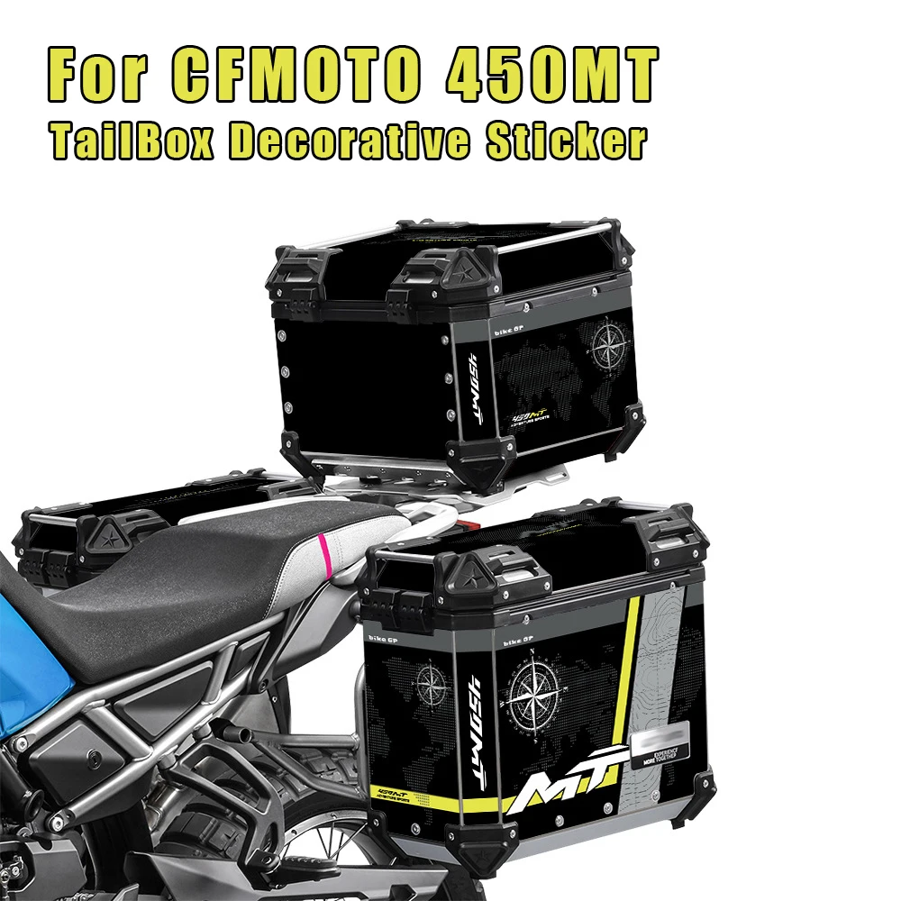 

For CFMOTO 450 MT 450MT MT450 2023 2024 Trunk of Luggage Motorcycle Sticker TailBox Stickers Three Boxes Suitcase Decal Set