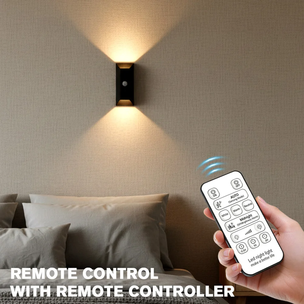 4000mAh LED Motion-Sensing Wall Light – Magnetic Night Light & Ambient Light for Bedrooms, Living Rooms, Stairs, and Hallways